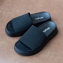 Akimi Black Sandal