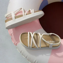 Audie Crème Brulee Sandal