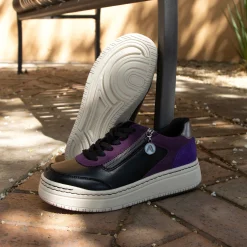 Averie Black Purple Shoe