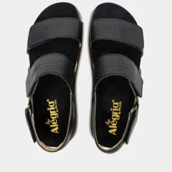 Bailee Woven Noir Sandal