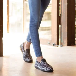 Eden White Leopard Shoe