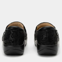 Keli Black Embossed Paisley Shoe