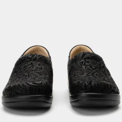 Keli Black Embossed Paisley Shoe