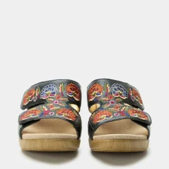 Linn Black Needles And Pins Sandal