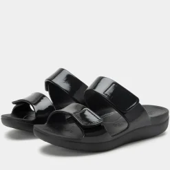 Orbyt Black Gloss Sandal