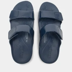 Orbyt Navy Gloss Sandal