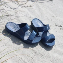 Orbyt Navy Gloss Sandal