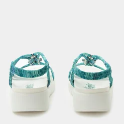Roz Aqua Flora Sandal