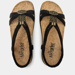 Roz Casual Black Sandal