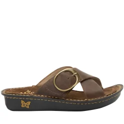 Vanya Oiled Brown Sandal