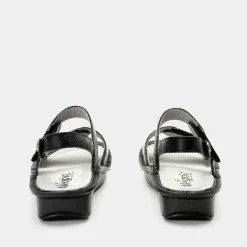 Verona Basketry Black Sandal