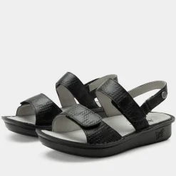 Verona Basketry Black Sandal