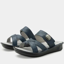Victoriah Basketry Navy Sandal