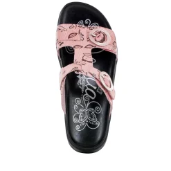 Vita Red Scribble Sandal