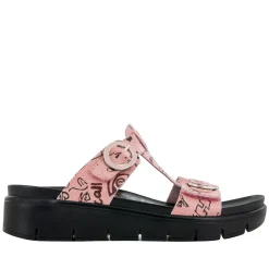 Vita Red Scribble Sandal